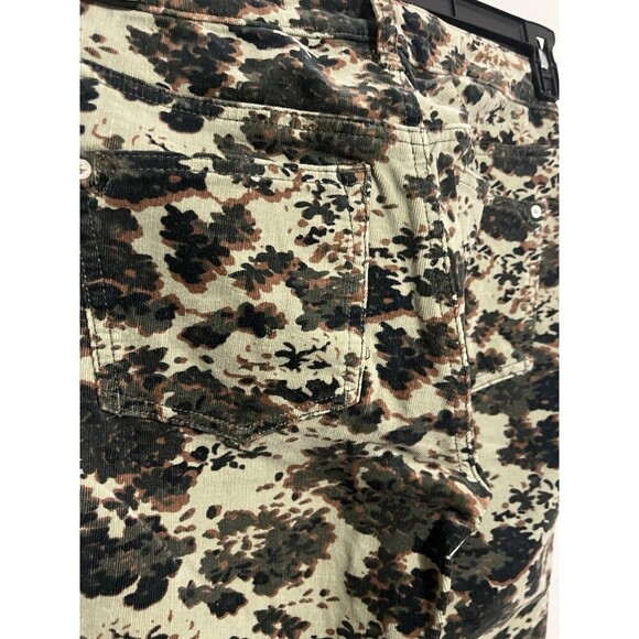 Anthropologie Pilcro Camouflage Corduroy Button Fly High Rise Skinny Pants 28 - Picture 4 of 6